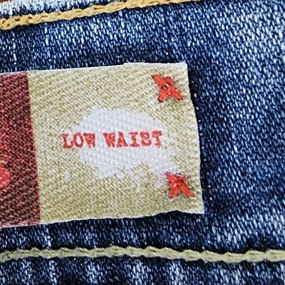 Old Navy Cuffed Hem Low Waist Capri Denim Jeans Size 1 - Picture 6 of 6